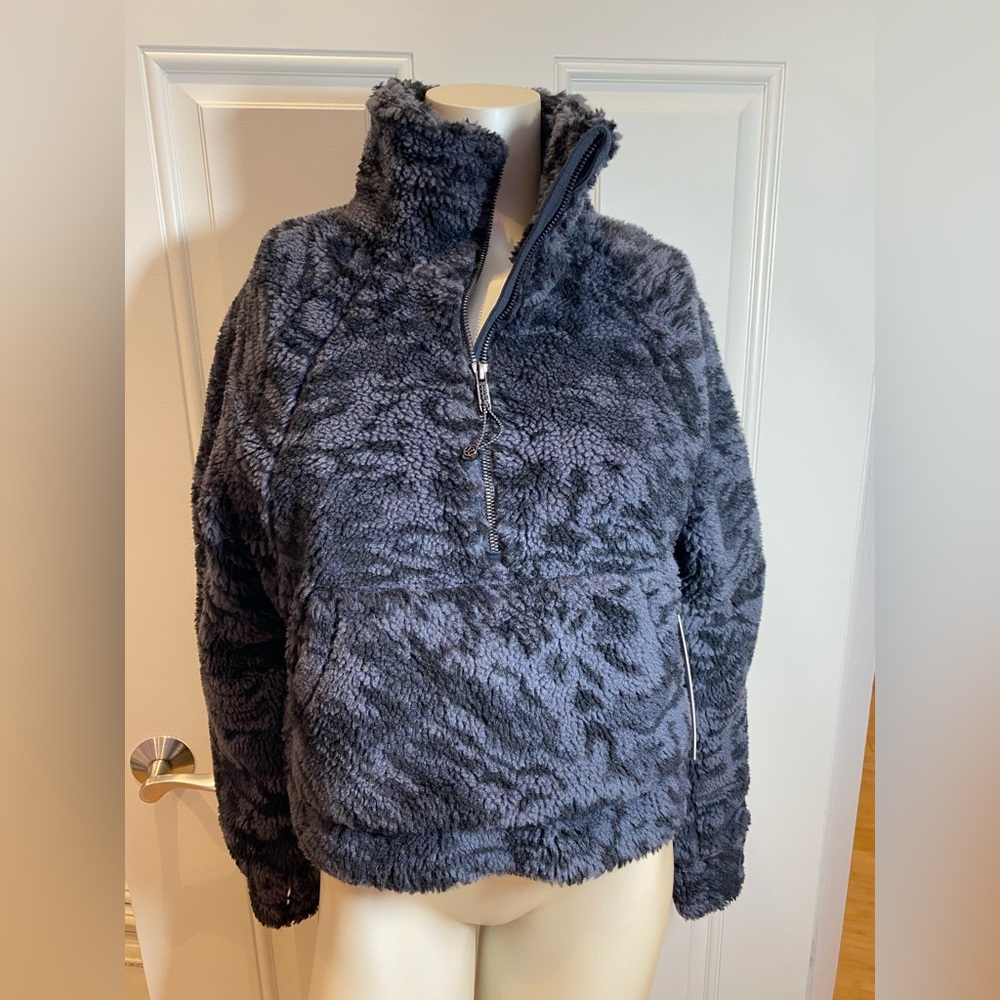 Lululemon gray marbled Teddy Jacket